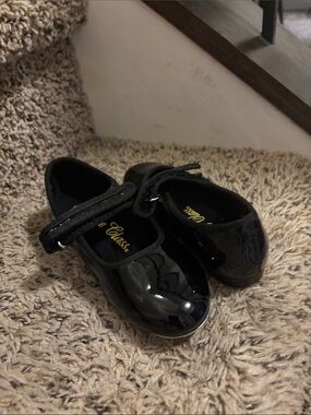 Dance Class Black Patent Tap Shoes Girls Size 11 Dance Shoes